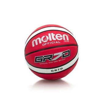 【MOLTEN】籃球-9色-7號球 附球針 紅白