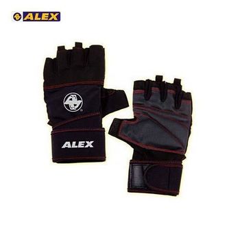 【ALEX】POWER 手套-自行車 單車 健身 重量訓練 黑