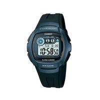 【CASIO】 穿梭時空兩地時間電子錶-藍面 (W-210-1B)