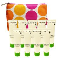 【LANCOME 蘭蔻】菁萃亮妍潔顏露15ml*9(贈 專櫃化妝包-款式隨機*1)