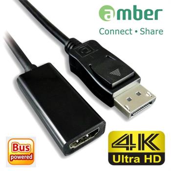 【amber】最新版DisplayPort 轉 4K HDMI 訊號轉換線 PRO/ DP轉HDMI 4K 支援2160P（21：9）