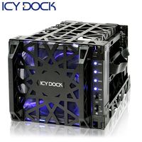ICY DOCK 3.5吋SATA 四轉三 熱插拔酷冷硬碟抽取盒-MB074SP-1B