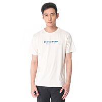 【hilltop山頂鳥】男款抗UV吸濕排汗抗皺彈性上衣S04MB2白
