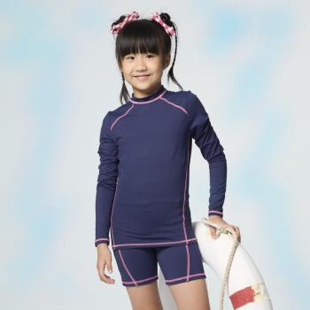 沙麗品牌 流行女童二件式長袖泳裝 NO.237018 (現貨+預購)