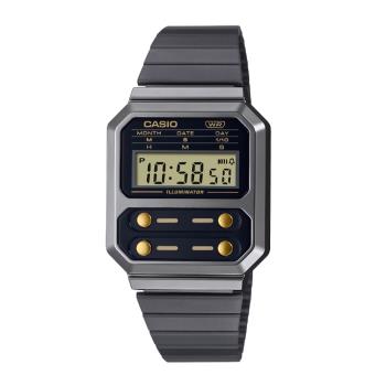 CASIO 卡西歐 經典復古歷久不衰方型電子運動手錶 A100WEGG-1A2