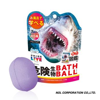 日本NOL-學研的圖鑑LIVE：危險生物入浴球Ⅱx4(泡澡球)(採隨機出貨)