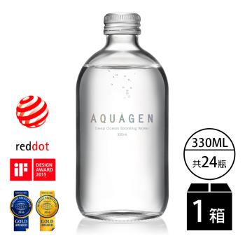 【AQUAGEN】經典原味 海洋深層氣泡水(330mlx24瓶)