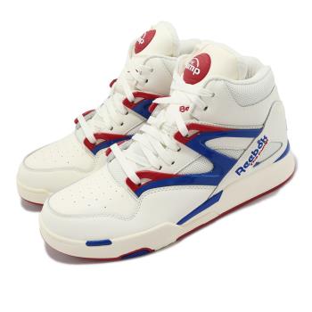 Reebok 籃球鞋 Pump Omni Zone II 米白 藍 紅 男鞋 美國配色 復古 充氣 HR0035