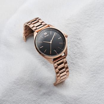【MVMT】CORONADA 日期顯示 鋼錶帶女錶 28000004-D 玫瑰金/黑 36mm