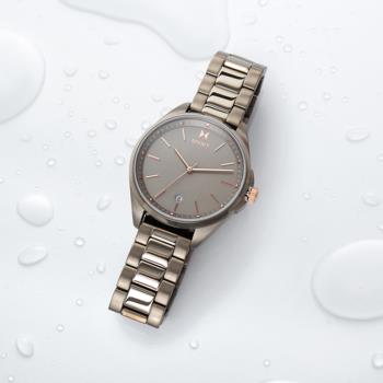 【MVMT】CORONADA 日期顯示 鋼錶帶女錶 28000003-D 灰/玫瑰金 36mm