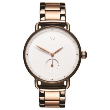 【MVMT】BLOOM 極簡風 鋼錶帶女錶 D-FR01-TIRGW 玫瑰金/白 36mm