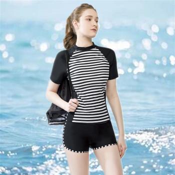 梅林品牌 流行大女二件式短袖泳裝 NO.M14718