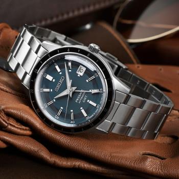 SEIKO精工 PRESAGE復刻60年代 GMT機械腕錶 4R34-00B0B/SSK009J1