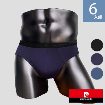 Pierre Cardin 皮爾卡登 親膚涼感三角褲-6件組(彈性 透氣 柔軟 沁涼)