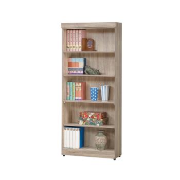 【唯熙傢俱】法拉橡木色2.6尺開放書櫃