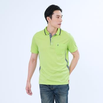 【遊遍天下】MIT男款抗防曬吸濕排汗速乾機能POLO衫 S157果綠-慈濟共善