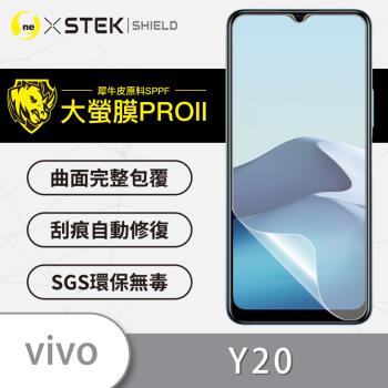 【O-ONE】vivo Y20『大螢膜PRO』螢幕保護貼 超跑頂級包膜原料犀牛皮