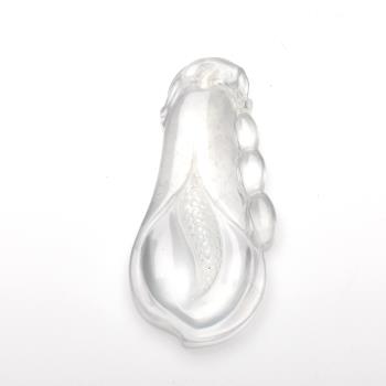 【雅紅珠寶】天然玻璃種白翡放光翡翠玉項鍊-海芋-純潔無暇