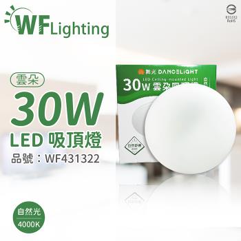 【舞光】 LED-CEN30NR1 30W 4000K 自然光 全電壓 雲朵 吸頂燈 WF431322