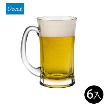 【Ocean】盧加諾附柄啤酒杯-330ml/6入