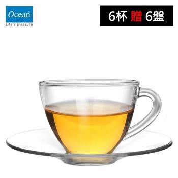 【Ocean】Cosmo花茶杯盤組-200ml(6杯+6盤)/6入