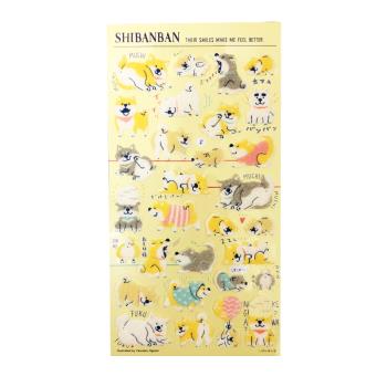 [MIND WAVE] 日本柴犬泡棉立體裝飾貼紙 手帳貼紙