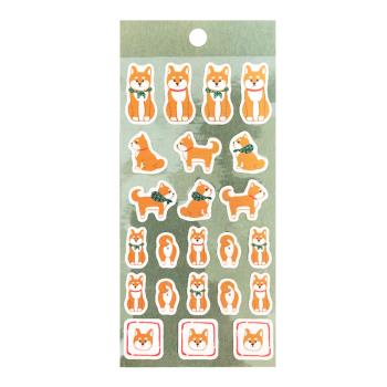 [FRONTIER] 日本和紙柴犬裝飾貼紙 手帳貼紙