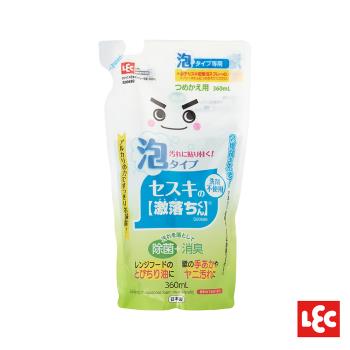 日本LEC-【激落君】倍半碳酸鈉泡沫去污噴劑補充包360ml(日本製)