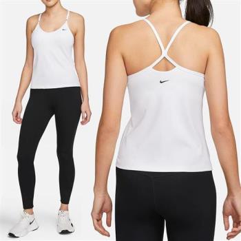 Nike AS W NK INDY BRA TANK 女 白 休閒 運動式內衣 背心 DX0031-100
