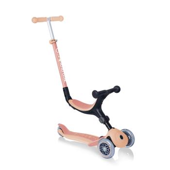 法國 GLOBBER GO•UP 4合1運動版多功能滑板車升級款-蜜桃橘