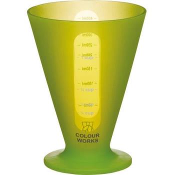 《Colourworks》耐熱矽膠量杯(綠400ml)
