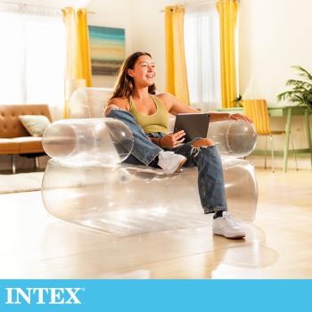 INTEX 清澈透明充氣扶手椅(66502NP)