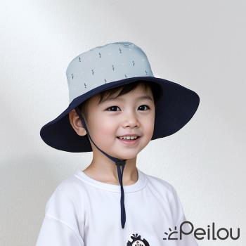 PEILOU 貝柔UPF50+透氣遮陽漁夫帽-鯊魚(兒童)