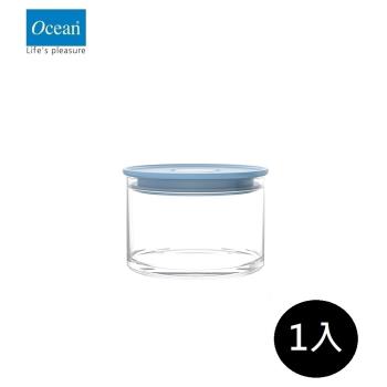 【Ocean】藍色玻璃密封罐(小)-385ml/1入-諾瑪系列