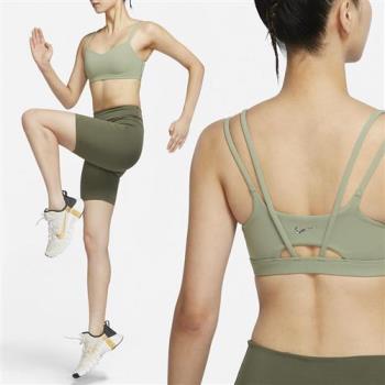 Nike AS W NK DF ALATE 綠色 訓練 瑜珈 輕度支撐 運動內衣 DO6609-386