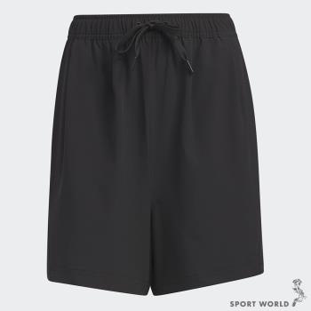 Adidas 女裝 短褲 高腰 口袋 寬鬆 黑【運動世界】HY2885
