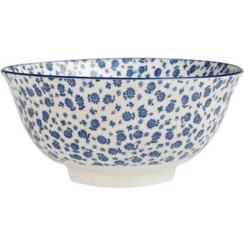 《Rex LONDON》瓷製餐碗(碎花藍16cm)