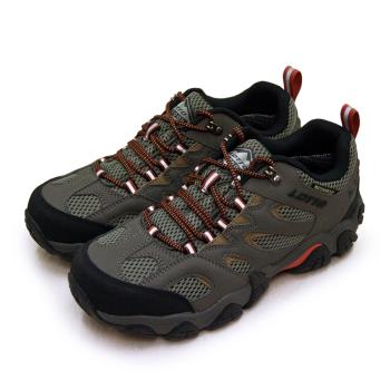 【LOTTO】男 專業多功能動態防水戶外踏青健行登山鞋 REX系列(灰黑 6305)