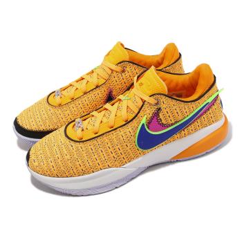 Nike 籃球鞋 LeBron XX EP Laser Orange 橘金 藍 男鞋 氣墊 LBJ 詹姆斯 DJ5422-801