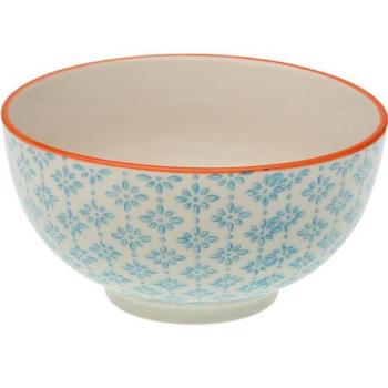 《VERSA》陶製餐碗(小花藍13cm)