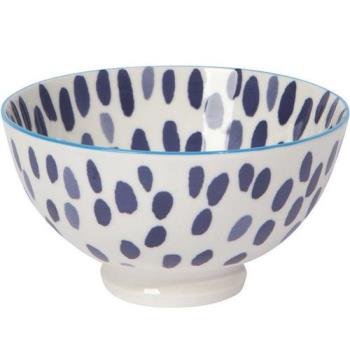 《NOW》瓷製餐碗(墨點藍11.5cm)