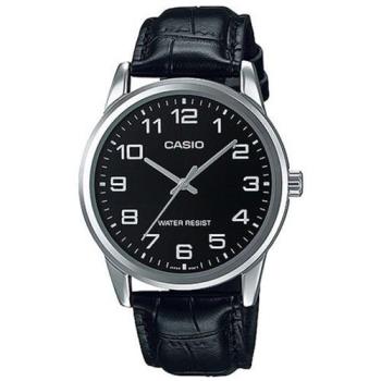 【CASIO】 經典復古時尚簡約指針紳士腕錶-數字黑面 (MTP-V001L-1B)