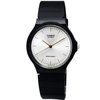 【CASIO】 超輕薄感數字錶-銀面白金字 (MQ-24-7E2)
