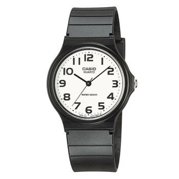 【CASIO】 超輕薄感數字錶-白面黑數字 (MQ-24-7B2)