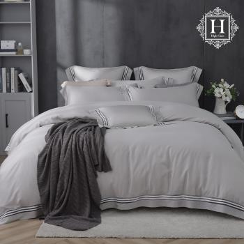 HOYA H Series 雙人100支極緻天絲鑲織系列薄被套床包六件組-多款任選