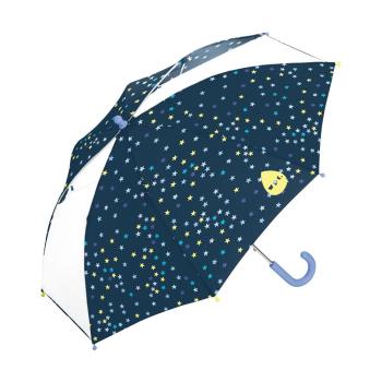 日本 Wpc. W147 夏夜星空 兒童雨傘 透明視窗 安全開關傘