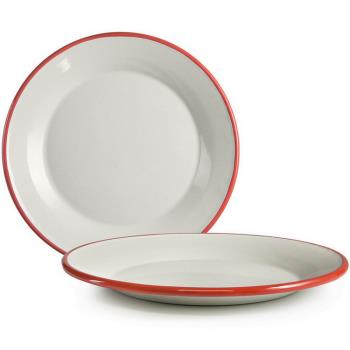 《ibili》琺瑯餐盤(紅22cm)