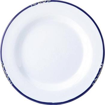 《Utopia》復古石陶餐盤(藍20cm)