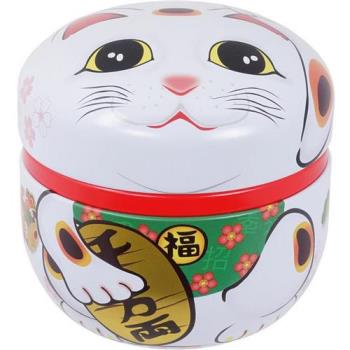 《Tokyo Design》日式茶葉收納罐(白招財貓)