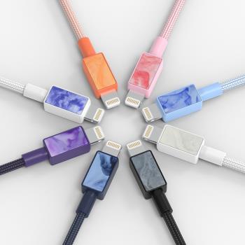 【iFory】 USB-A to Lightning蘋果MFi認證 雙層編織充電傳輸線-0.9M